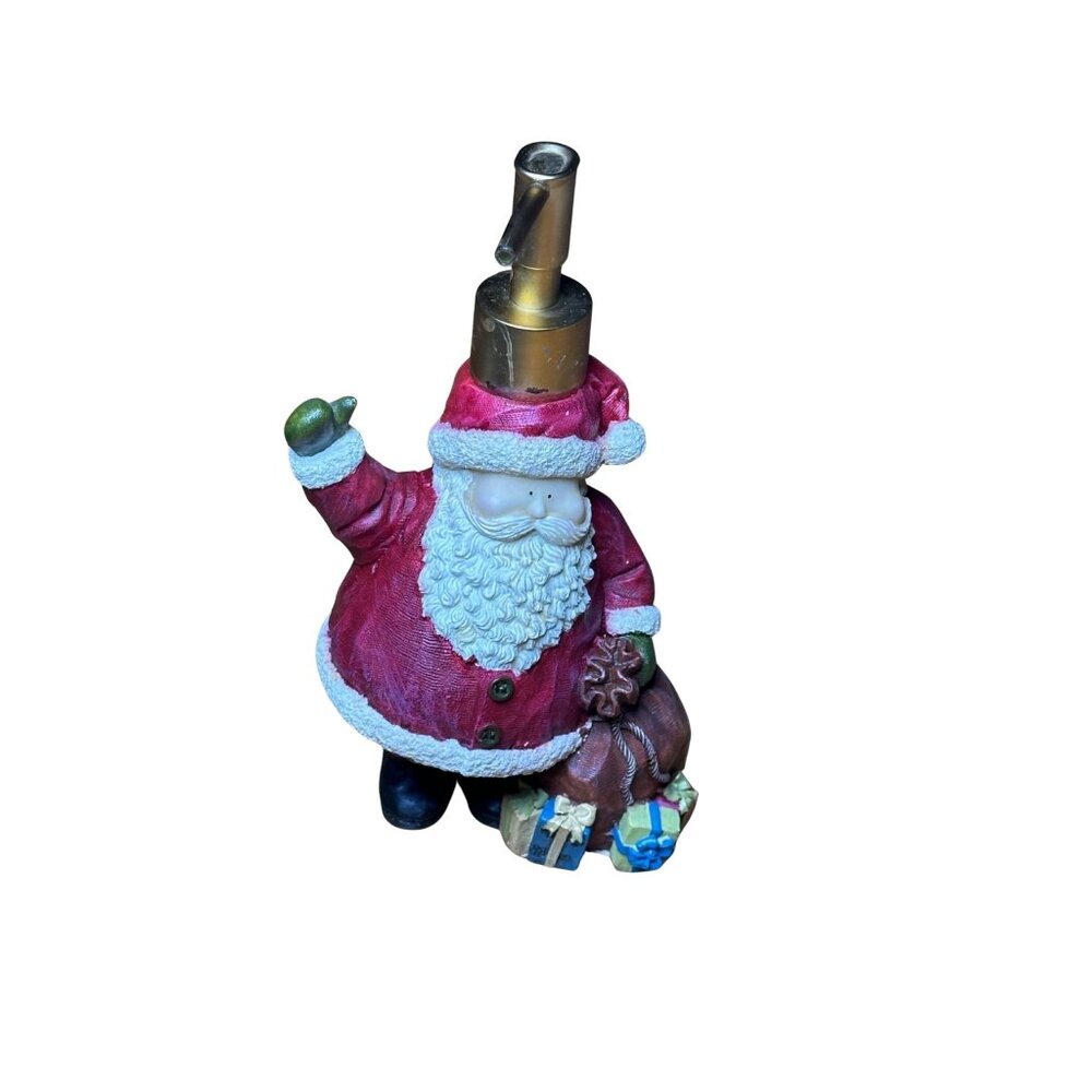 Santa Claus Liquid Soap Dispenser Refillable Holiday Decor For Kitchen Bathroom